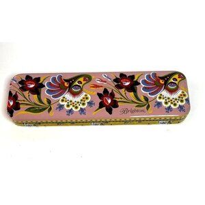 Brighton Tin box,  Watch, Bracelet ,Jewelry Gift Box ,Floral Design EMPTY